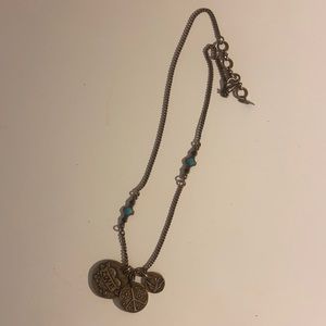 Lucky Brand Stone & Charm Necklace